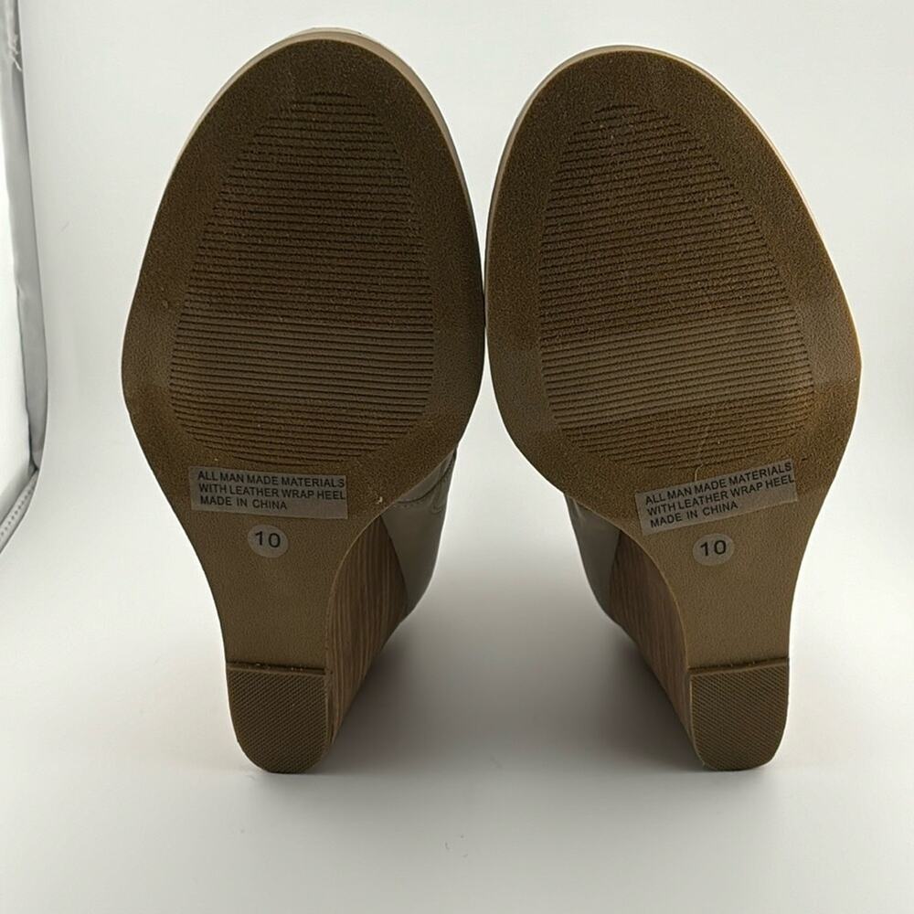 DV by Dolce Vita Women's Boots Sz 10 Bootie Beige Gerdy Elastic Ankle Wedge NWOT - Picture 10 of 11